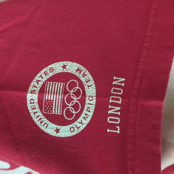 Nike Regular Fit Tee Team USA, London Olympics 2012 Medium Red - Picture 4 of 6